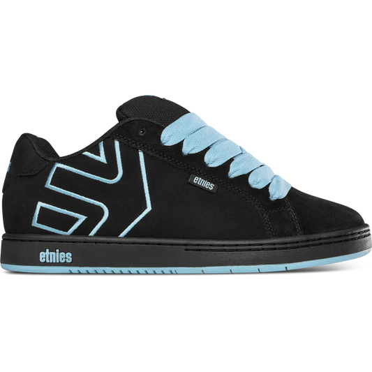Etnies Black, Baby Blue Suede Skate Shoes – Fader