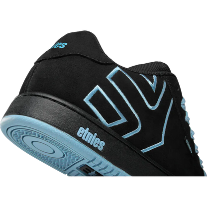 Etnies Black, Baby Blue Suede Skate Shoes – Fader