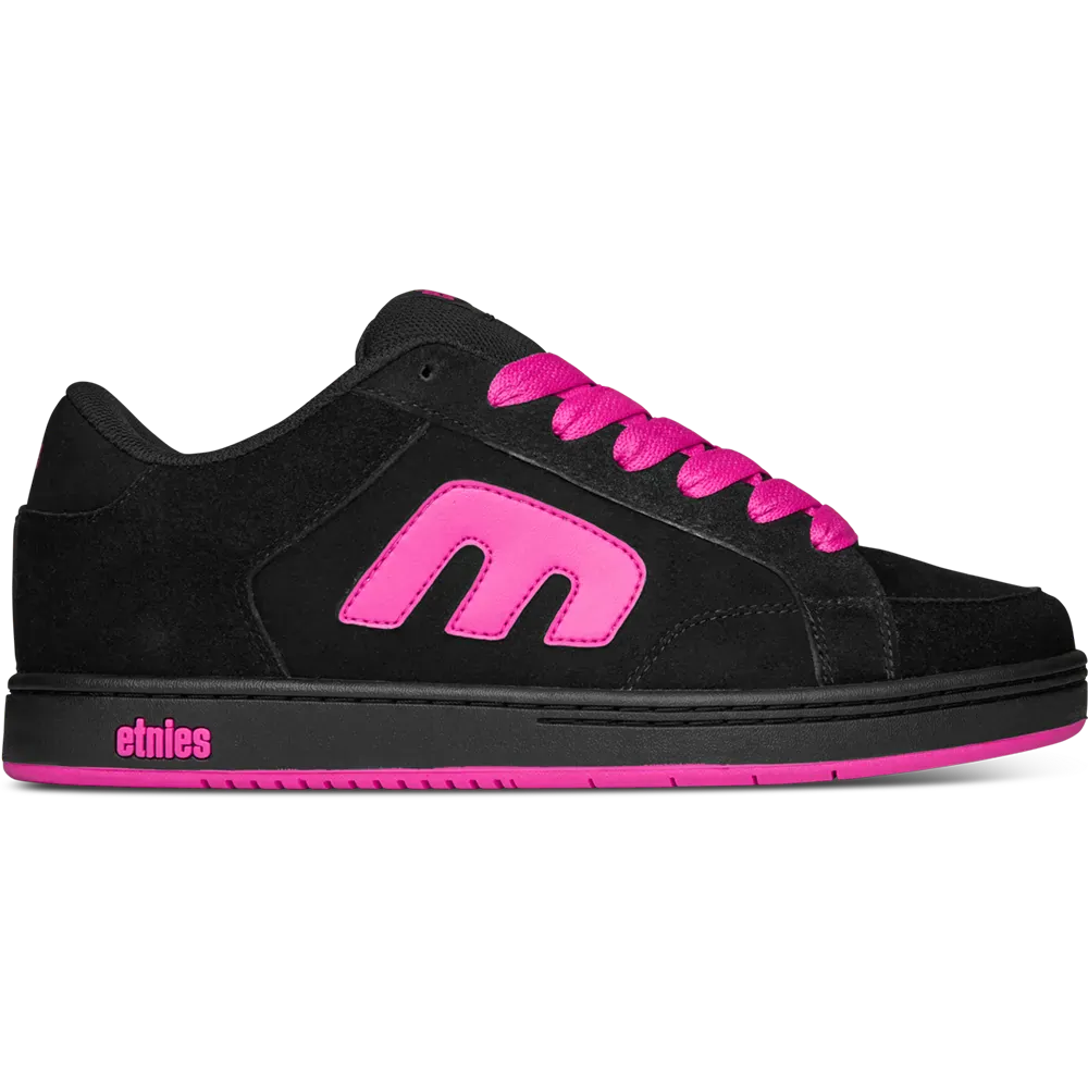 Etnies Black/Pink Chunky Skate Shoes – Kingpin 2K