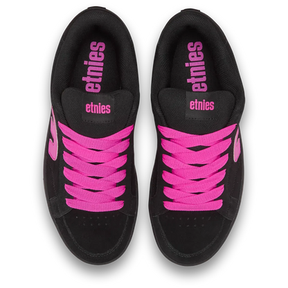 Etnies Black/Pink Chunky Skate Shoes – Kingpin 2K