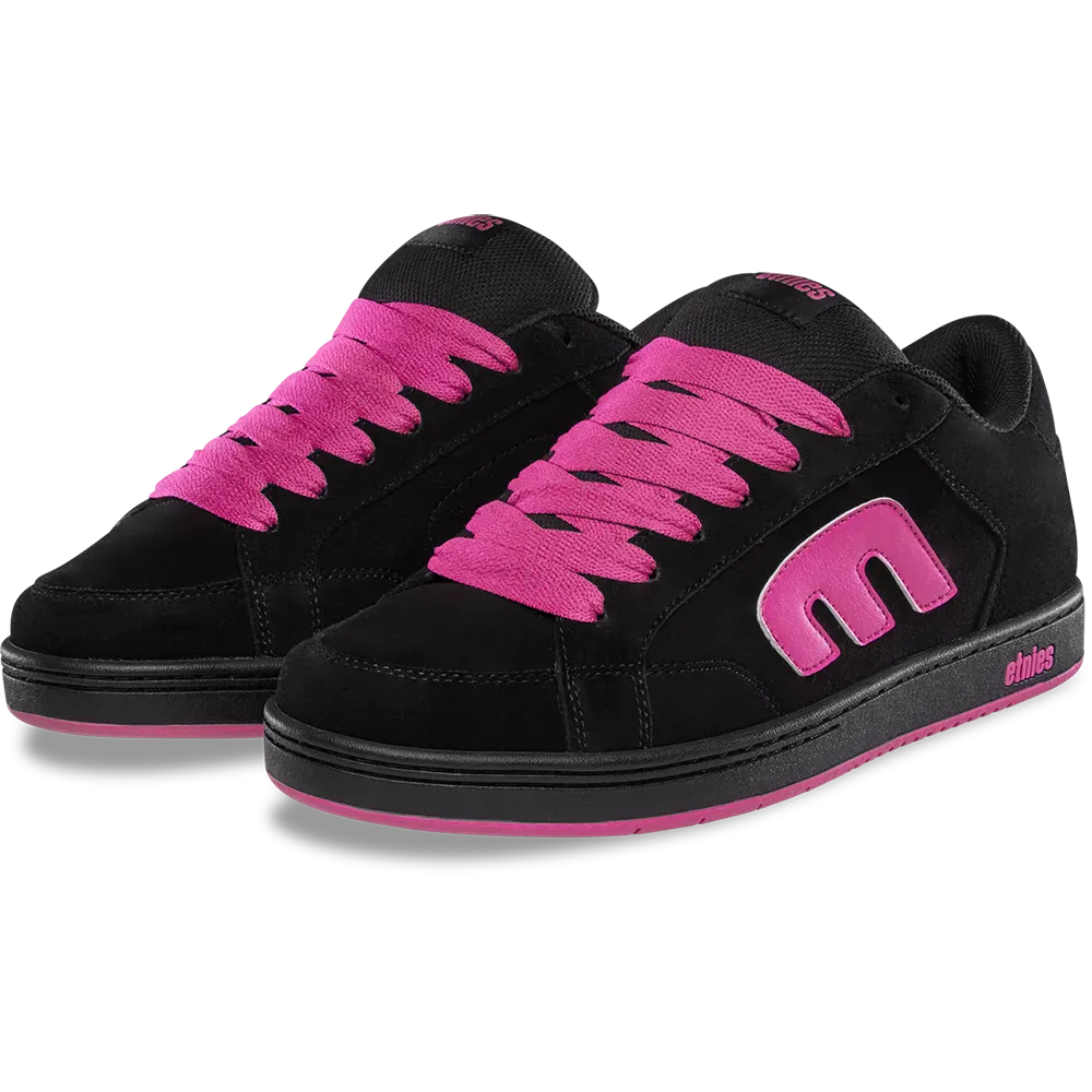 Etnies Black/Pink Chunky Skate Shoes – Kingpin 2K