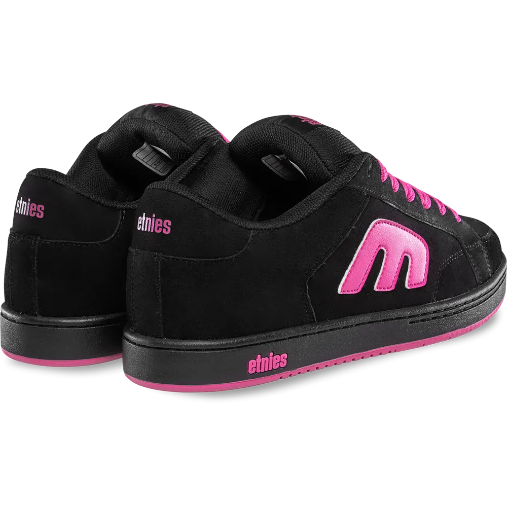 Etnies Black/Pink Chunky Skate Shoes – Kingpin 2K