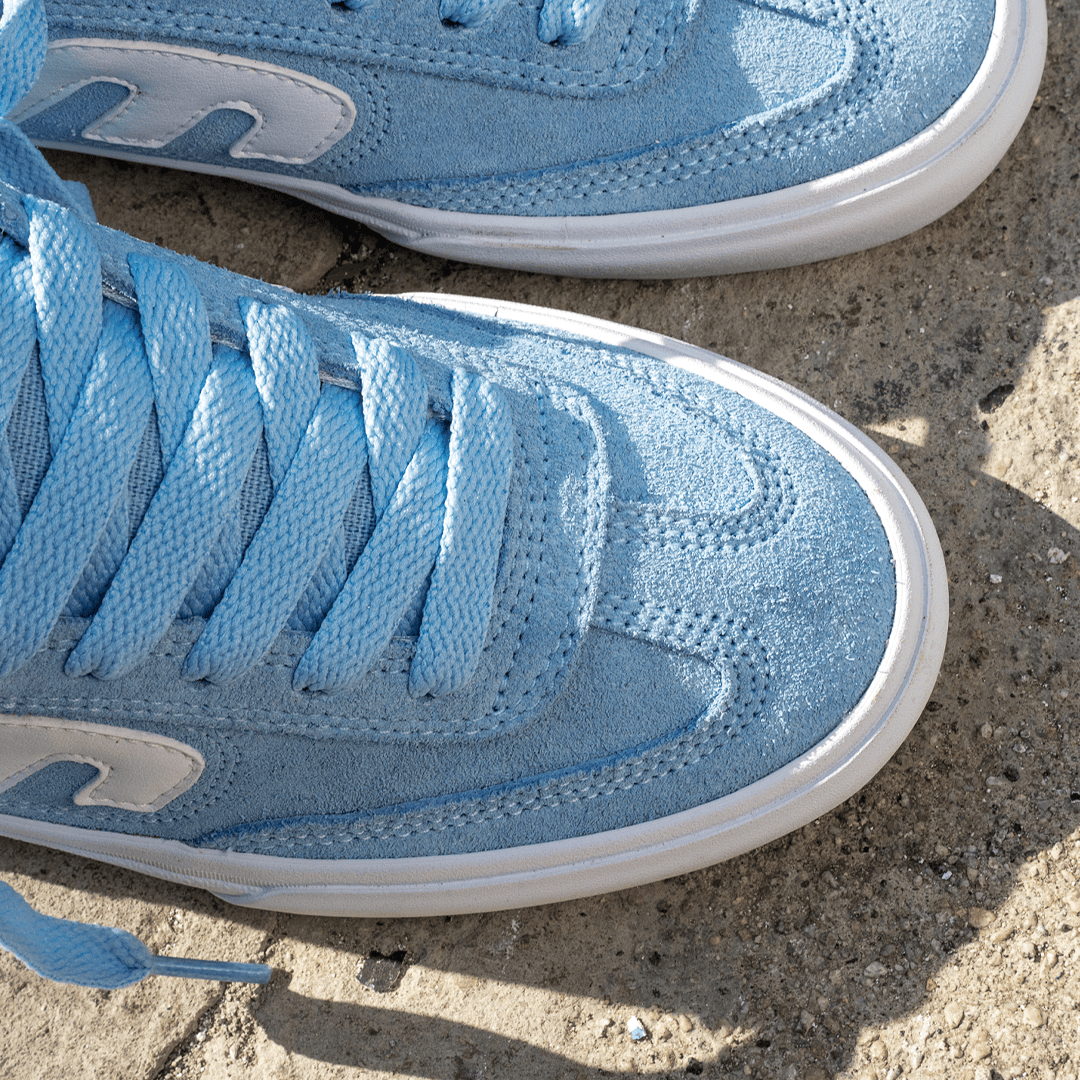 Etnies Light Blue Skate Shoes – Locut Vulc x Fos