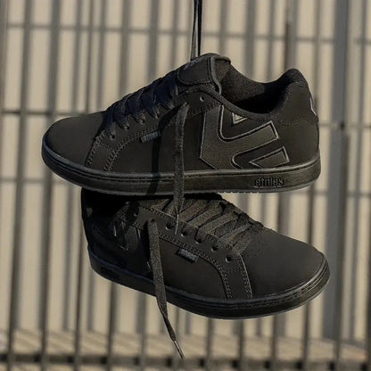 Etnies Black Suede Skate Shoes – Fader  US
