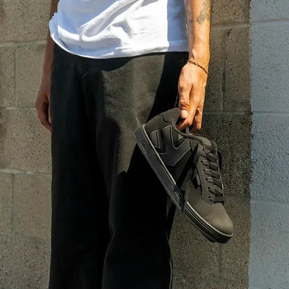 Etnies Black Suede Skate Shoes – Fader  US