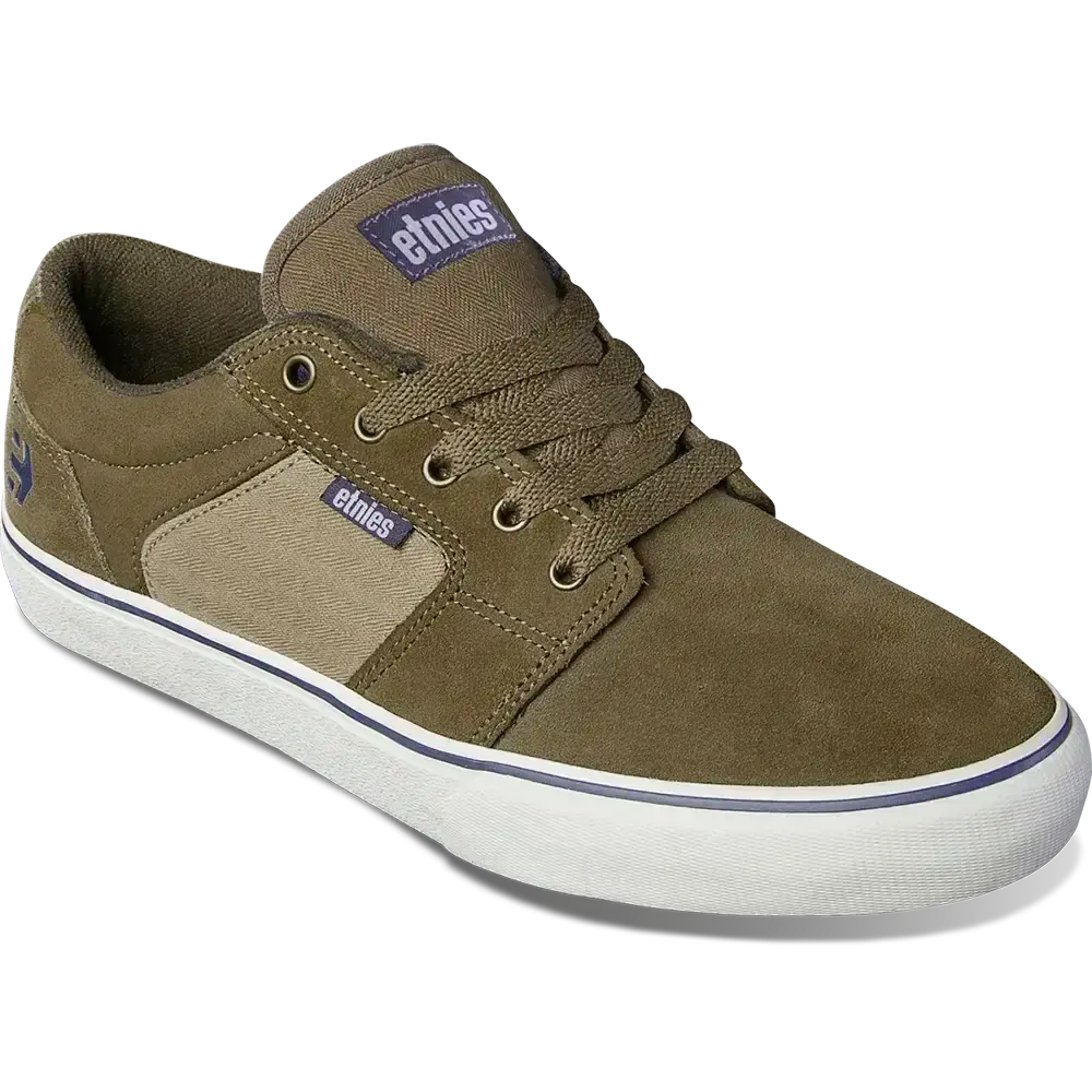Etnies Barge LS Low-Top Vulcanized Brown Tan Blue