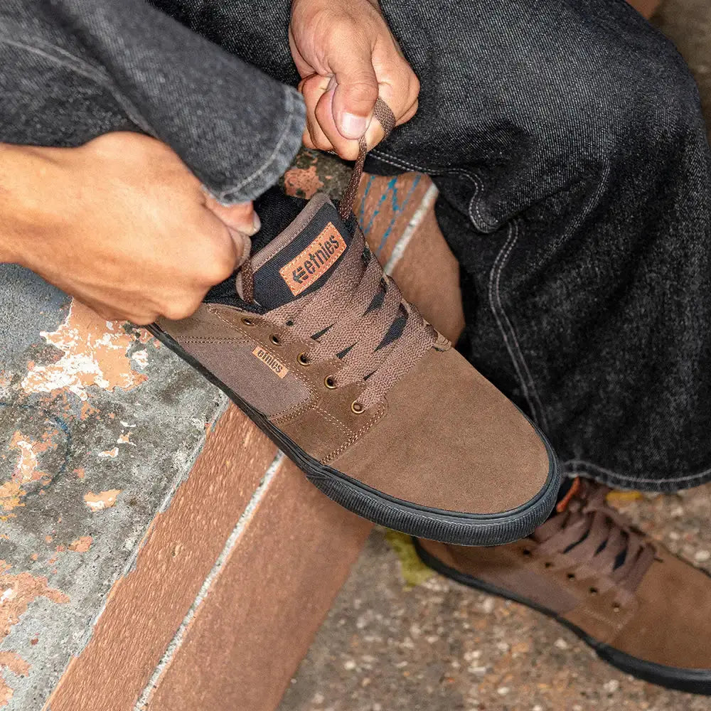 Etnies Barge Ls brown/black - skate shoes