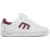 WHITE/BURGUNDY