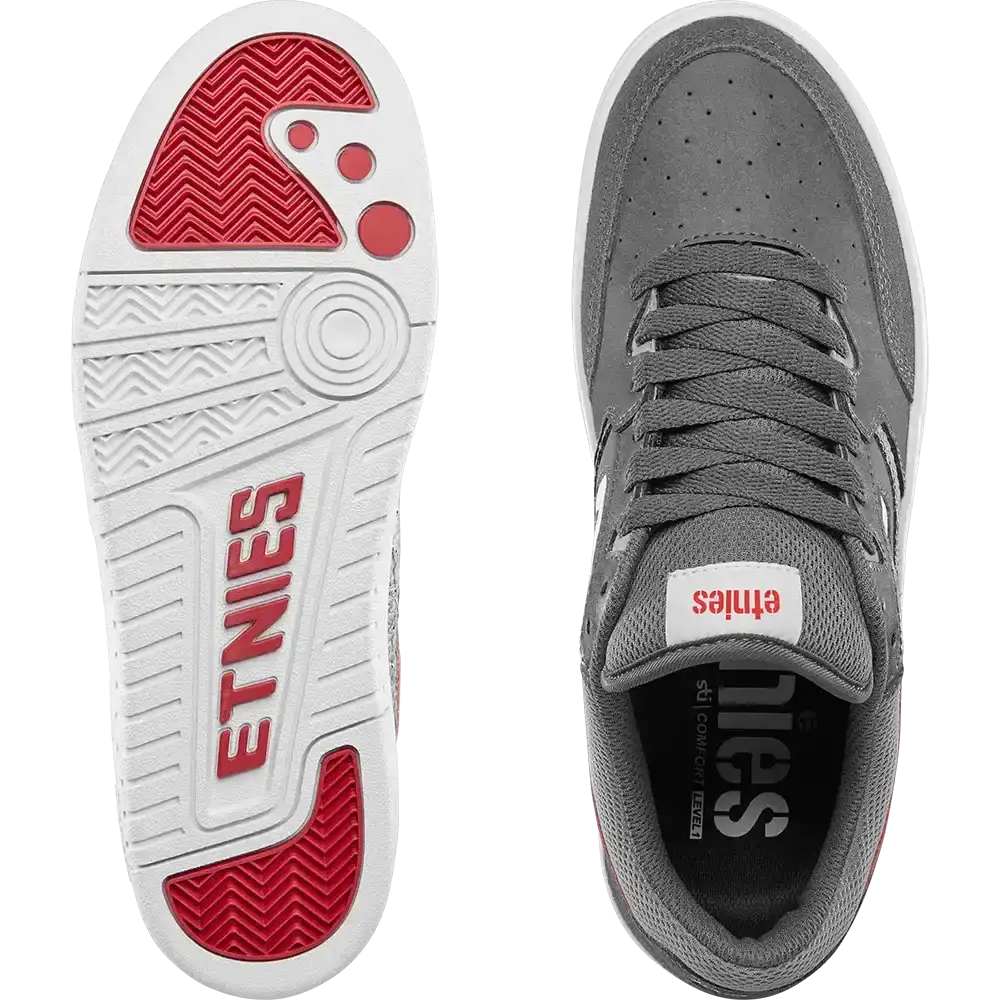 Etnies Loot grey/light grey/red - skate shoes