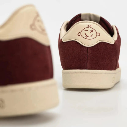 Etnies Scam Low-Top Skate Shoe Burgundy Tan