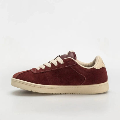 Etnies Scam Low-Top Skate Shoe Burgundy Tan