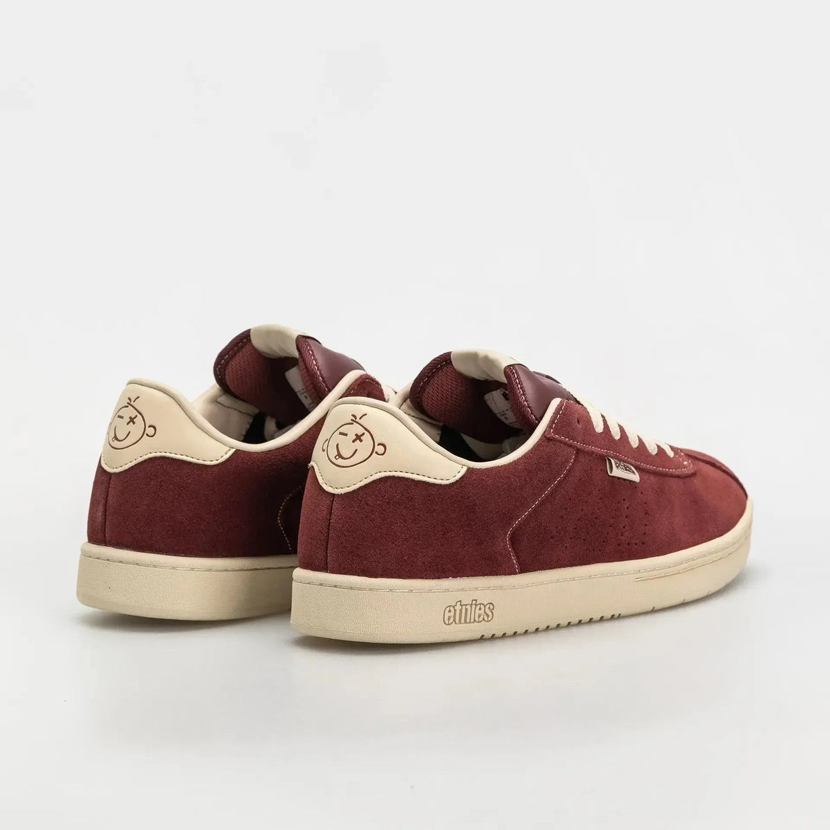 Etnies Scam Low-Top Skate Shoe Burgundy Tan