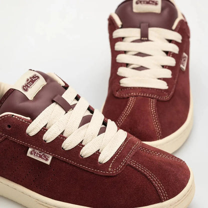 Etnies Scam Low-Top Skate Shoe Burgundy Tan