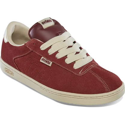 Etnies Scam Low-Top Skate Shoe Burgundy Tan