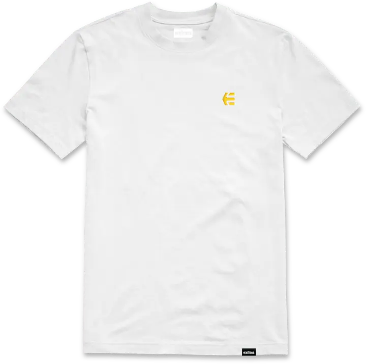 Etnies Team embroidery tee white/yellow – men’s tee