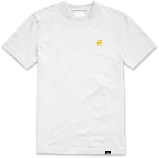 Etnies Team embroidery tee white/yellow – men’s tee