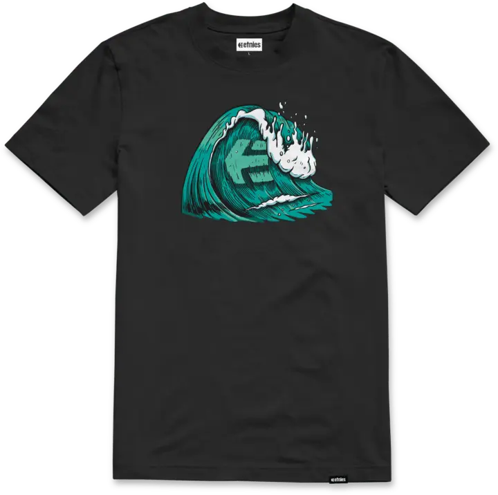 Etnies Wave tee black – men’s streetwear