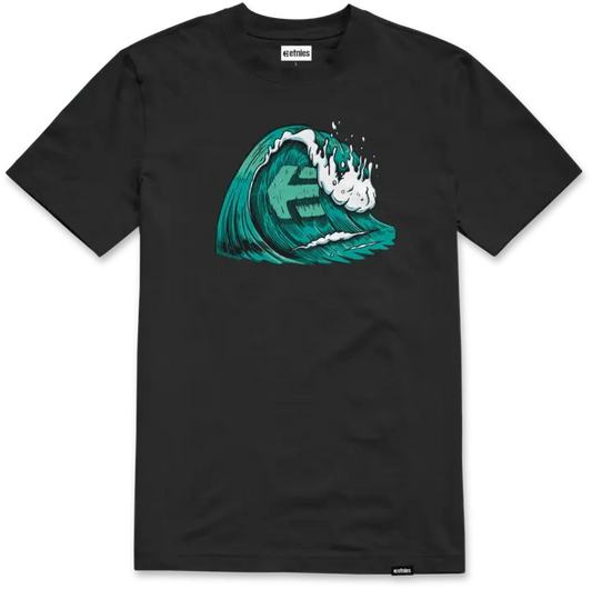 Etnies Wave tee black – men’s streetwear