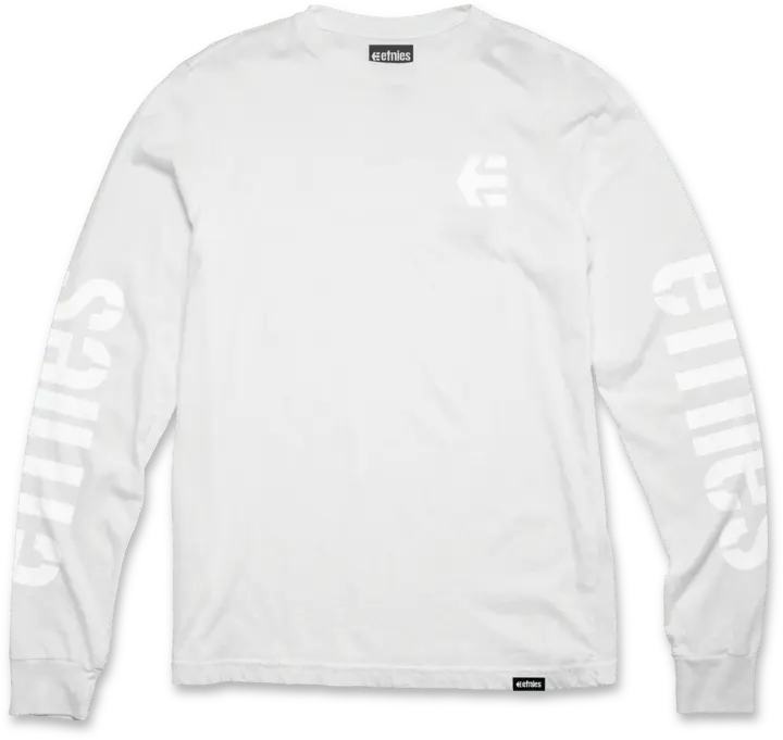 Etnies Icon LS tee white – men’s streetwear tee