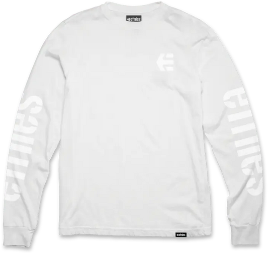 Etnies Icon LS tee white – men’s streetwear tee