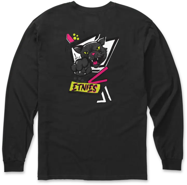 Etnies Puma LS tee black – men’s skate clothes